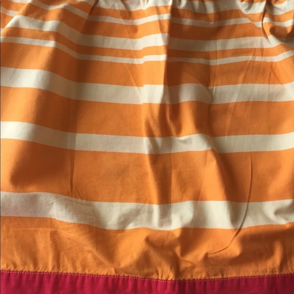Merona Summer Skirt Coral White Pink Stripe Medium Drawstring - Picture 9 of 9